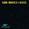 GB6 B0022+0332