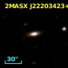 2MASX J22203423+0728589