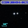 CCDM J00494+0625A