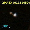 2MASX J01111450+0707484