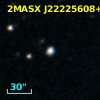 2MASX J22225608+0819281
