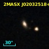 2MASX J02032518+0822395