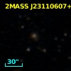 2MASS J23110607+1138296