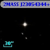 2MASS J23054344+1232273