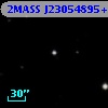 2MASS J23054895+1241067