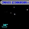 2MASS J23060508+1210325