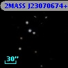 2MASS J23070674+1230435