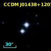 CCDM J01438+1207A