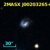2MASX J00203265+1520503