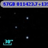 87GB 011423.7+135713