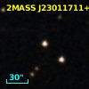 2MASS J23011711+1623327