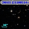 2MASS J21100514+1530254