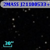 2MASS J21100533+1534539