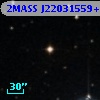 2MASS J22031559+1855064