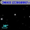 2MASS J22010987+1733489