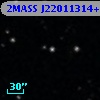 2MASS J22011314+1812155