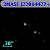2MASS J22014427+1745287