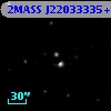 2MASS J22033335+1726553