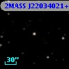 2MASS J22034021+1737456