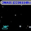 2MASS J22381149+2346048