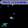 2MASS J23264040+2227343