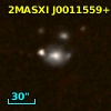 2MASXI J0011559+230124
