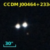 CCDM J00464+2334A