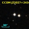 CCDM J22027+2434A
