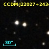 CCDM J22027+2434B