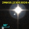 2MASS J23053026+2600160