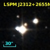 2MASS J23120603+2655579