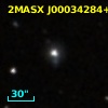2MASX J00034284+2558013