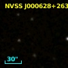 NVSS J000628+263535