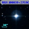 WDS J00039+2759C