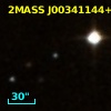 2MASS J00341144+2523313
