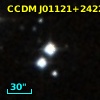 CCDM J01121+2422A