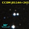 CCDM J01144+2433A