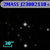 2MASS J23002110+2937193