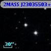 2MASS J23035503+2949176
