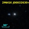 2MASX J00032630+3034581