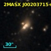 2MASX J00203715+2839334