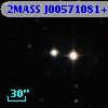 2MASS J00571081+2955176