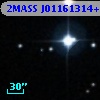 2MASS J01161314+2834295