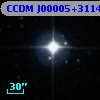 CCDM J00005+3114B