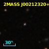 2MASS J00212320+3304405