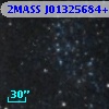 2MASS J01325684+3038384