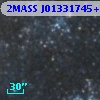 2MASS J01331745+3031298