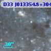 D33 J013354.8+304447.0