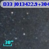 D33 J013422.9+304220.6