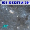 D33 J013353.9+304507.5